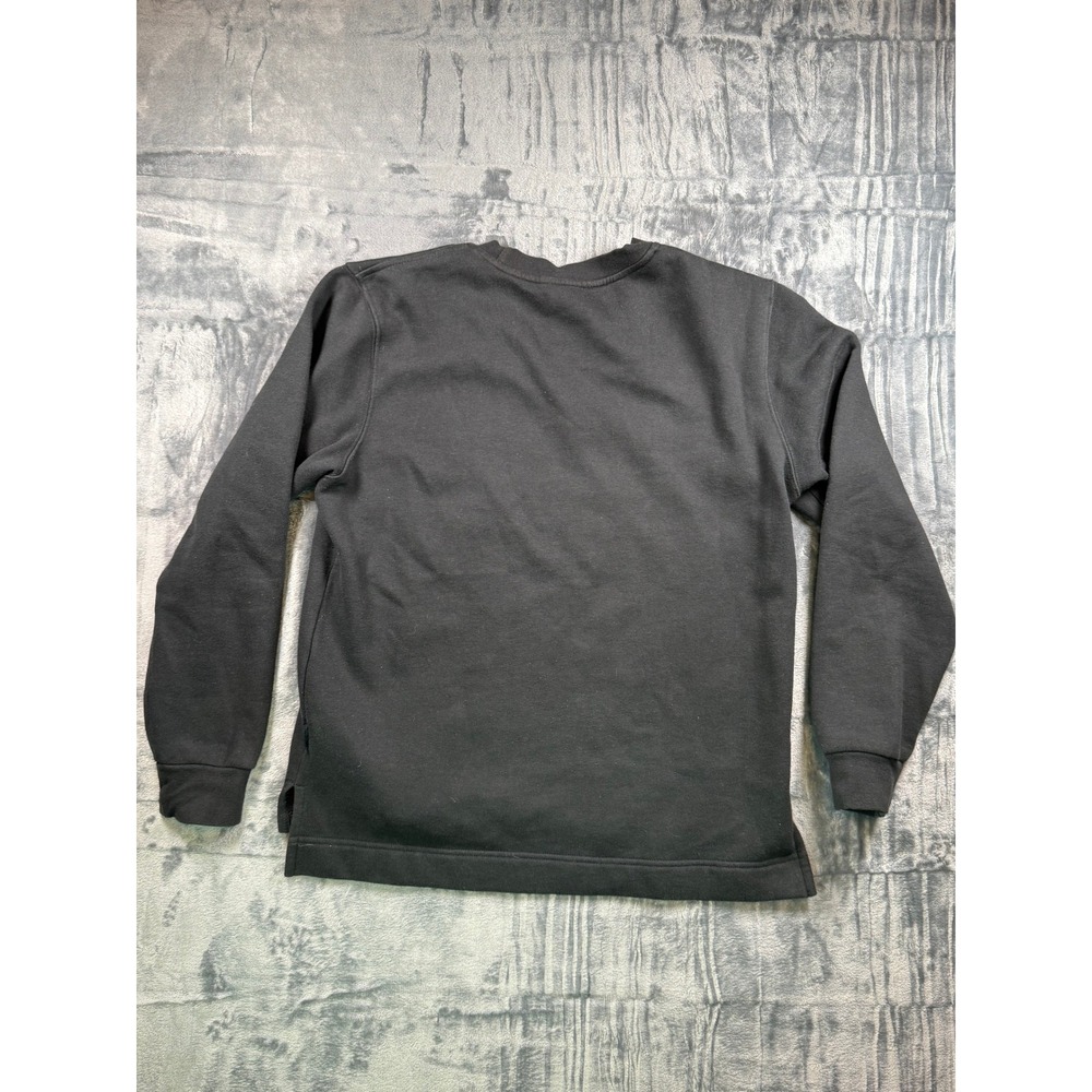 BALR Sweatshirt Mens M Black Logo Fleece Stepped Hem Streetwear Pullover - Picture 2 of 6